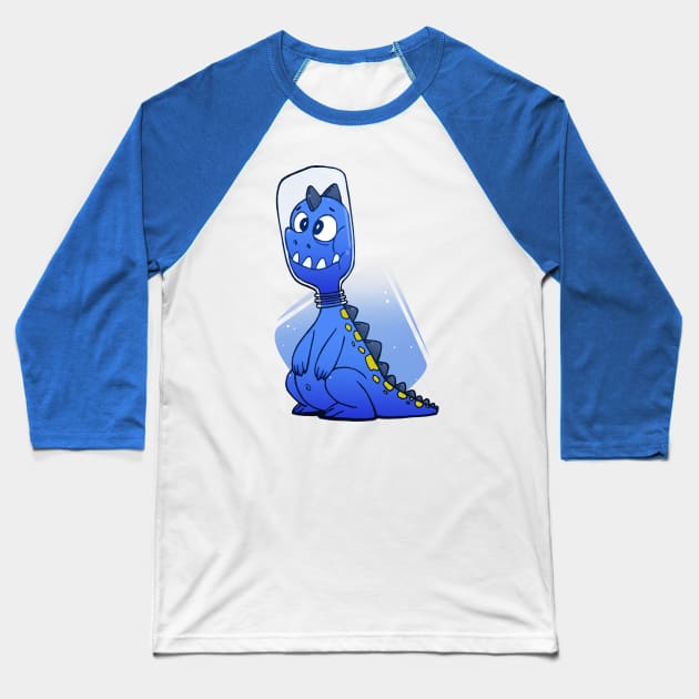 Monster Bottle Head Baseball T-Shirt by Rizal Rog Art